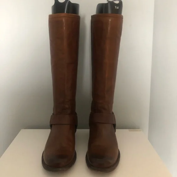 Frye Buckle Riding Boots - Picture 2 of 9